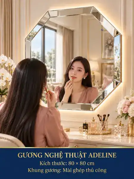 Gương nghệ thuật Adeline trong bàn trang điểm — ảnh 11