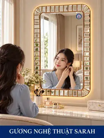 Gương nghệ thuật Sarah 60 × 100 cm — bàn trang điểm 1