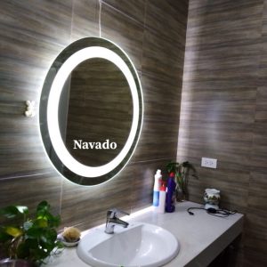 Gương tròn đèn led cho phòng tắm